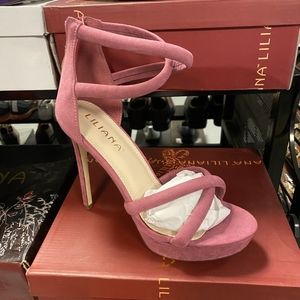 Pink spring heels
